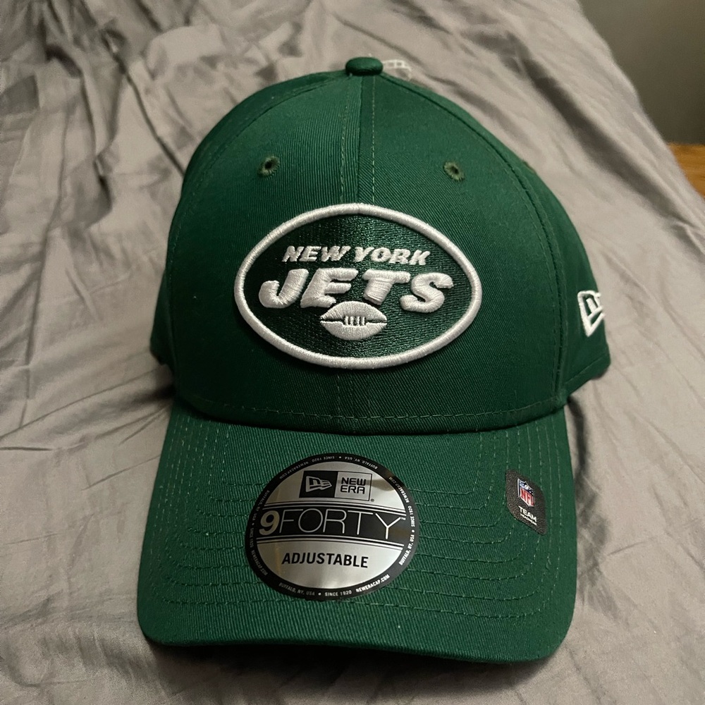 New Era Green Game Cap with Jets Logo